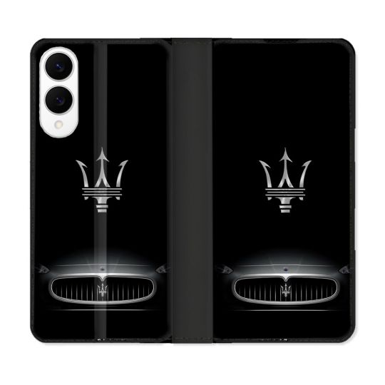 Housse Cuir Portefeuille Pour Samsung Galaxy S25 EDGE Maserati