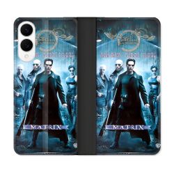 Housse Cuir Portefeuille Pour Samsung Galaxy S25 EDGE Matrix Affiche