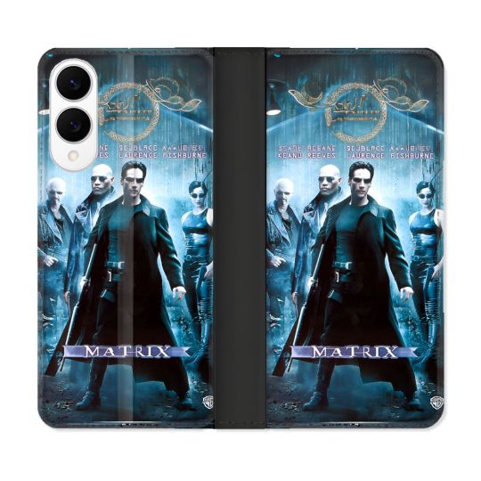 Housse Cuir Portefeuille Pour Samsung Galaxy S25 EDGE Matrix Affiche