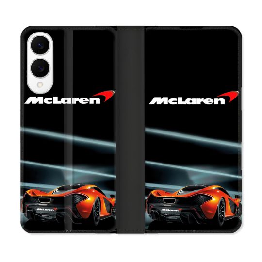 Housse Cuir Portefeuille Pour Samsung Galaxy S25 EDGE Mc Laren