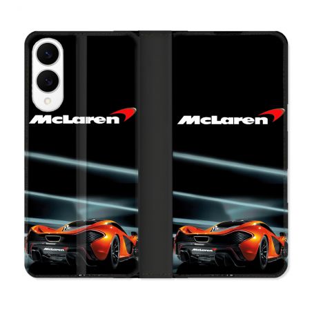 Housse Cuir Portefeuille Pour Samsung Galaxy S25 EDGE Mc Laren
