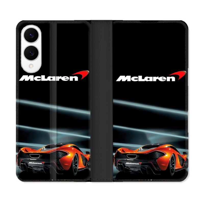 Housse Cuir Portefeuille Pour Samsung Galaxy S25 EDGE Mc Laren
