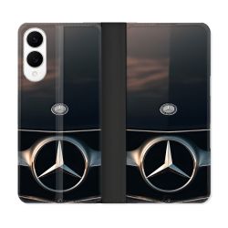 Housse Cuir Portefeuille Pour Samsung Galaxy S25 EDGE Mercedes Calendre