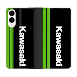 Housse Cuir Portefeuille Pour Samsung Galaxy S25 EDGE Moto Kawasaki
