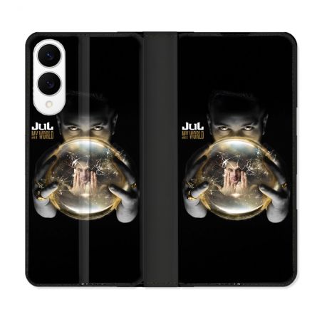 Housse Cuir Portefeuille Pour Samsung Galaxy S25 EDGE Musique Jul Affiche