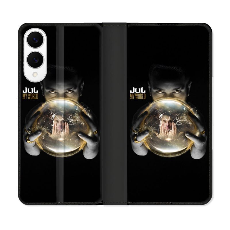 Housse Cuir Portefeuille Pour Samsung Galaxy S25 EDGE Musique Jul Affiche