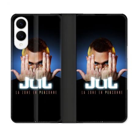 Housse Cuir Portefeuille Pour Samsung Galaxy S25 EDGE Musique Jul Signe