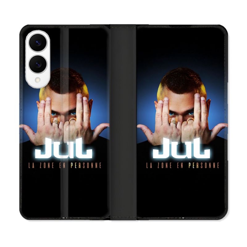 Housse Cuir Portefeuille Pour Samsung Galaxy S25 EDGE Musique Jul Signe