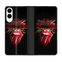 Housse Cuir Portefeuille Pour Samsung Galaxy S25 EDGE Musique Rolling Stones