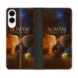 Housse Cuir Portefeuille Pour Samsung Galaxy S25 EDGE Musique Slimane Ange