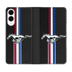 Housse Cuir Portefeuille Pour Samsung Galaxy S25 EDGE Mustang