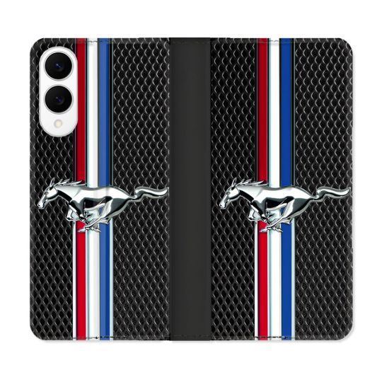 Housse Cuir Portefeuille Pour Samsung Galaxy S25 EDGE Mustang