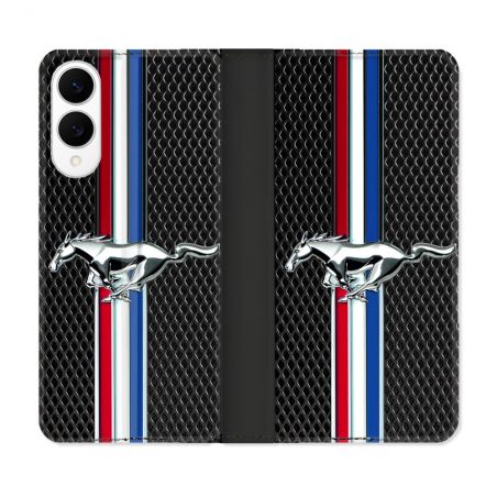 Housse Cuir Portefeuille Pour Samsung Galaxy S25 EDGE Mustang