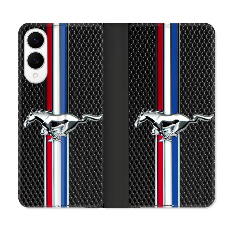 Housse Cuir Portefeuille Pour Samsung Galaxy S25 EDGE Mustang