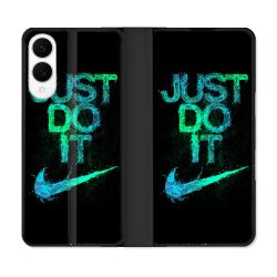 Housse Cuir Portefeuille Pour Samsung Galaxy S25 EDGE Nike Just Do It