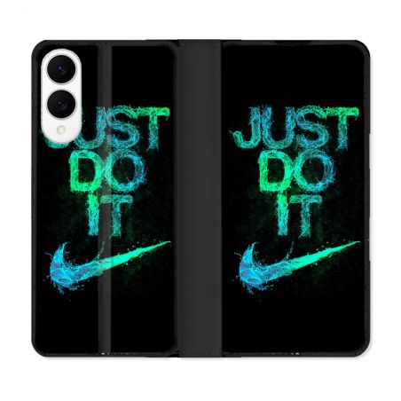 Housse Cuir Portefeuille Pour Samsung Galaxy S25 EDGE Nike Just Do It