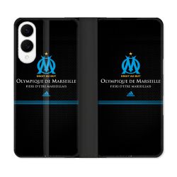Housse Cuir Portefeuille Pour Samsung Galaxy S25 EDGE Olympique Marseille OM Fier etre Marseillais