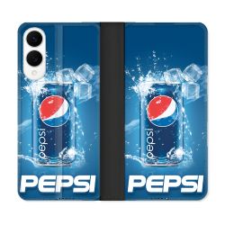 Housse Cuir Portefeuille Pour Samsung Galaxy S25 EDGE Pepsi