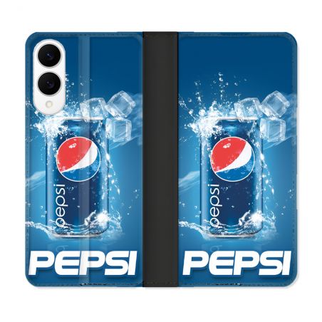Housse Cuir Portefeuille Pour Samsung Galaxy S25 EDGE Pepsi