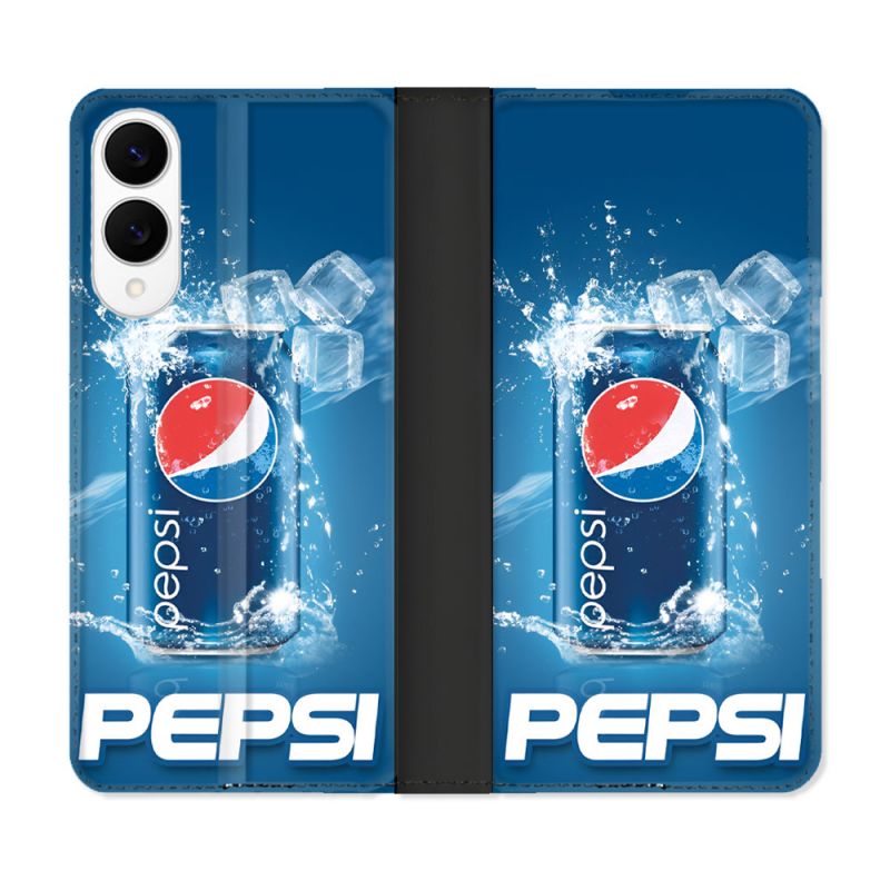 Housse Cuir Portefeuille Pour Samsung Galaxy S25 EDGE Pepsi