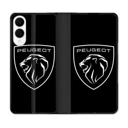 Housse Cuir Portefeuille Pour Samsung Galaxy S25 EDGE Peugeot