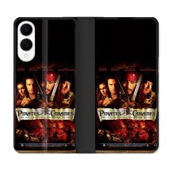 Housse Cuir Portefeuille Pour Samsung Galaxy S25 EDGE Pirate Des Caraibes