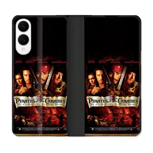 Housse Cuir Portefeuille Pour Samsung Galaxy S25 EDGE Pirate Des Caraibes