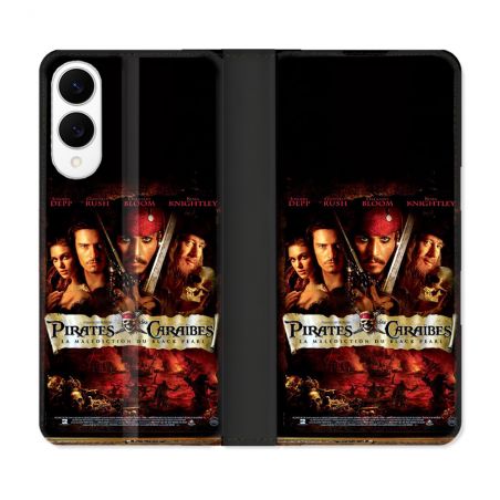 Housse Cuir Portefeuille Pour Samsung Galaxy S25 EDGE Pirate Des Caraibes