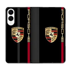 Housse Cuir Portefeuille Pour Samsung Galaxy S25 EDGE Porsche Line