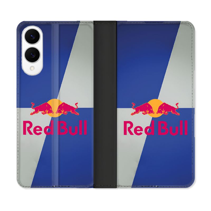 Housse Cuir Portefeuille Pour Samsung Galaxy S25 EDGE Red Bull Classique