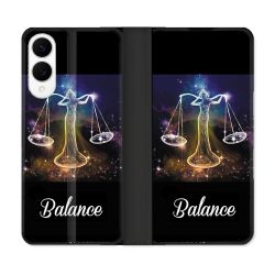 Housse Cuir Portefeuille Pour Samsung Galaxy S25 EDGE Signe Zodiaque 2 Balance