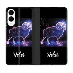 Housse Cuir Portefeuille Pour Samsung Galaxy S25 EDGE Signe Zodiaque 2 Bélier