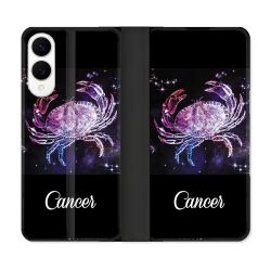 Housse Cuir Portefeuille Pour Samsung Galaxy S25 EDGE Signe Zodiaque 2 Cancer