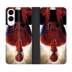 Housse Cuir Portefeuille Pour Samsung Galaxy S25 EDGE Spiderman Invers