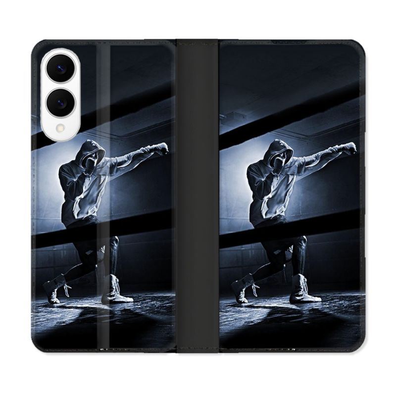 Housse Cuir Portefeuille Pour Samsung Galaxy S25 EDGE Sport Boxe Poing