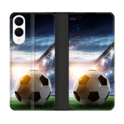 Housse Cuir Portefeuille Pour Samsung Galaxy S25 EDGE Sport Football Stade