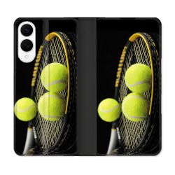 Housse Cuir Portefeuille Pour Samsung Galaxy S25 EDGE Sport Tennis Balls