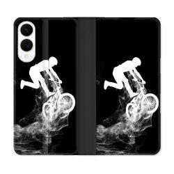 Housse Cuir Portefeuille Pour Samsung Galaxy S25 EDGE Sport VTT Noir