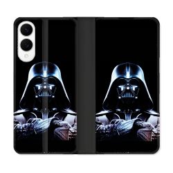 Housse Cuir Portefeuille Pour Samsung Galaxy S25 EDGE Star Wars - Dark Vador Noir