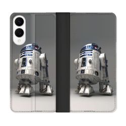 Housse Cuir Portefeuille Pour Samsung Galaxy S25 EDGE Star Wars - R2D2