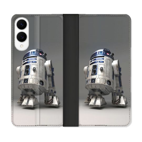Housse Cuir Portefeuille Pour Samsung Galaxy S25 EDGE Star Wars - R2D2