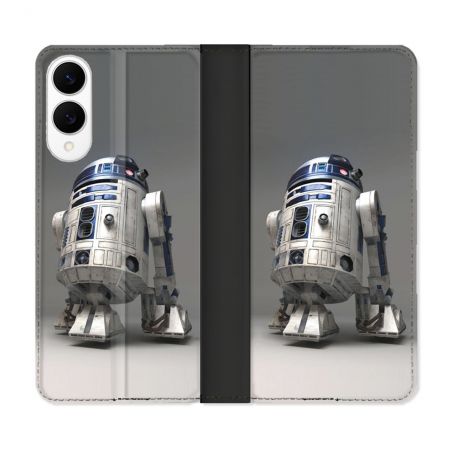 Housse Cuir Portefeuille Pour Samsung Galaxy S25 EDGE Star Wars - R2D2