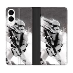 Housse Cuir Portefeuille Pour Samsung Galaxy S25 EDGE Star Wars - Trooper