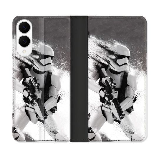 Housse Cuir Portefeuille Pour Samsung Galaxy S25 EDGE Star Wars - Trooper