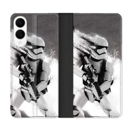 Housse Cuir Portefeuille Pour Samsung Galaxy S25 EDGE Star Wars - Trooper