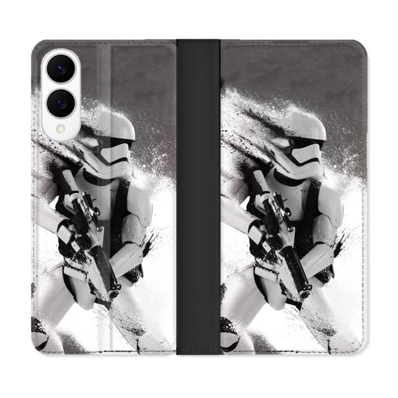 Housse Cuir Portefeuille Pour Samsung Galaxy S25 EDGE Star Wars - Trooper
