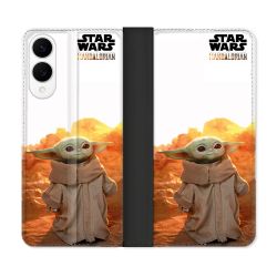 Housse Cuir Portefeuille Pour Samsung Galaxy S25 EDGE Star Wars - Yoda bebe soleil