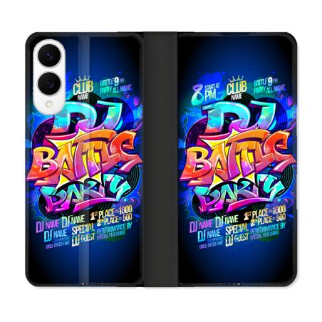 Housse Cuir Portefeuille Pour Samsung Galaxy S25 EDGE Street Art Rap