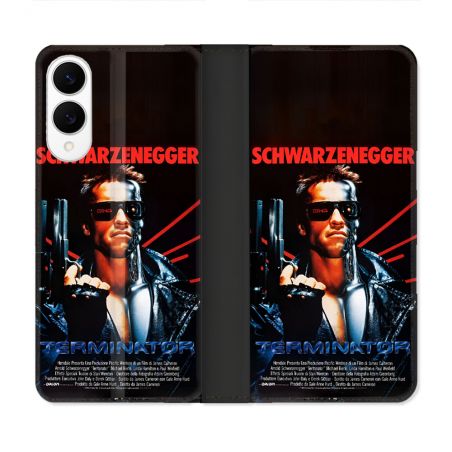 Housse Cuir Portefeuille Pour Samsung Galaxy S25 EDGE Terminator