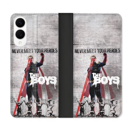 Housse Cuir Portefeuille Pour Samsung Galaxy S25 EDGE The Boys Affiche